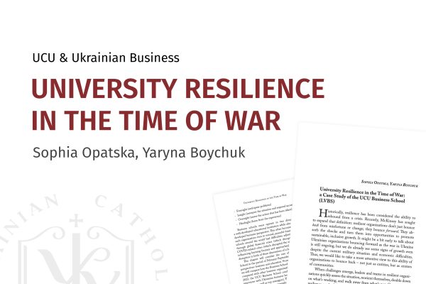 Resilience in Education and Business during Wartime
